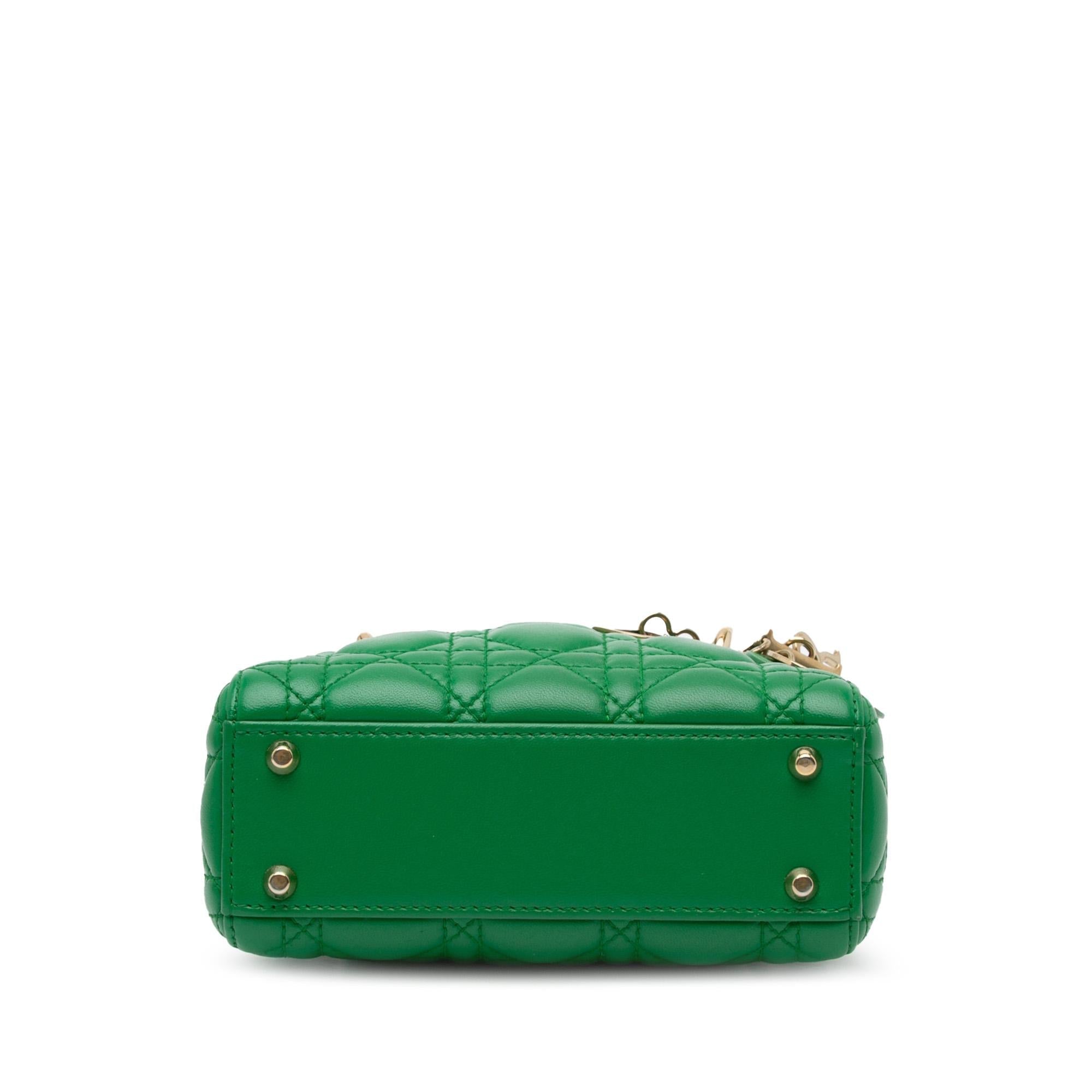Dior Mini Lambskin Cannage Lady Dior (SHG-Lllqu0)