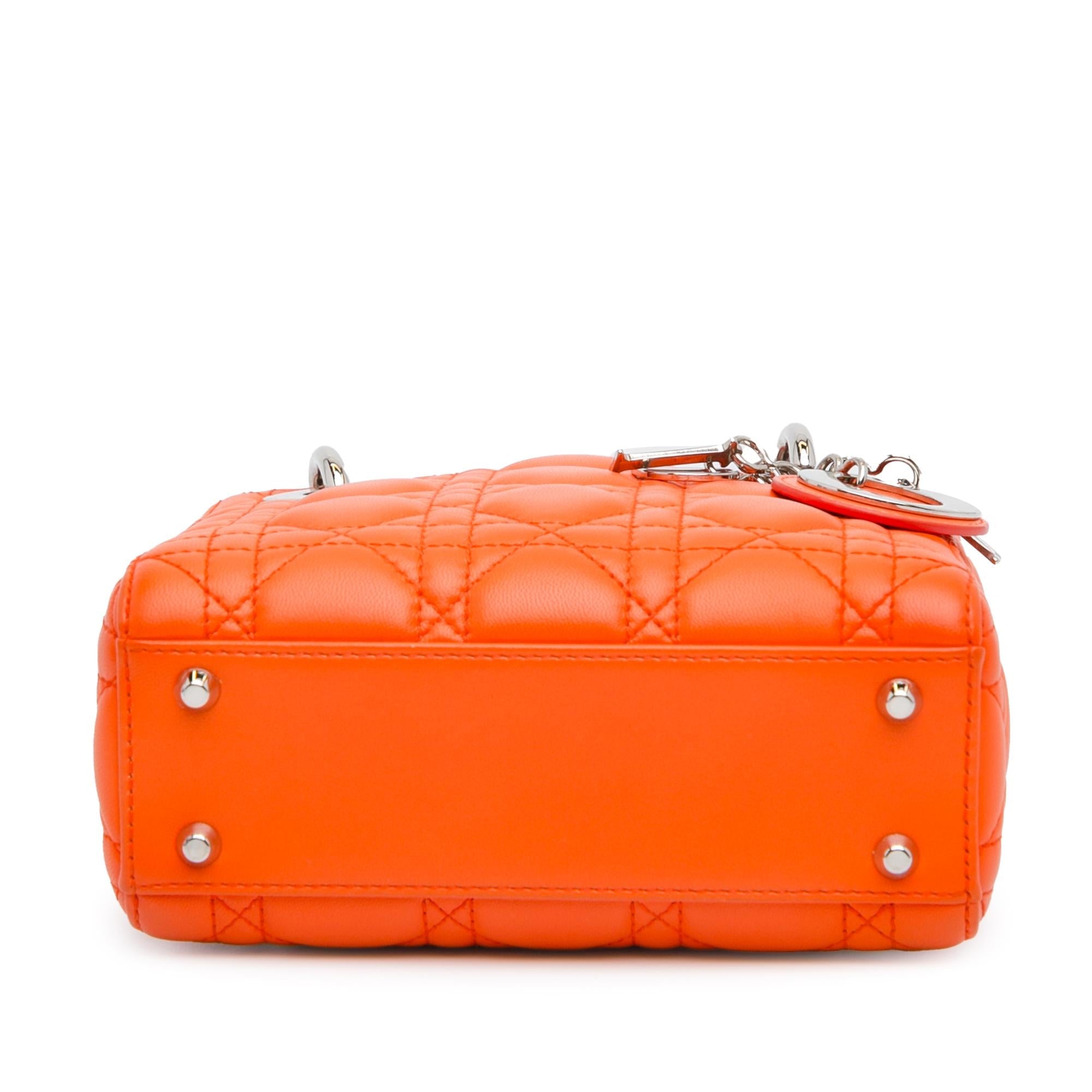 Dior Mini Lambskin Cannage Lady Dior (SHG-l3XSvR)