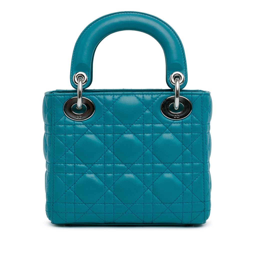 Dior Mini Lambskin Cannage Lady Dior (SHG-hAv6mR)