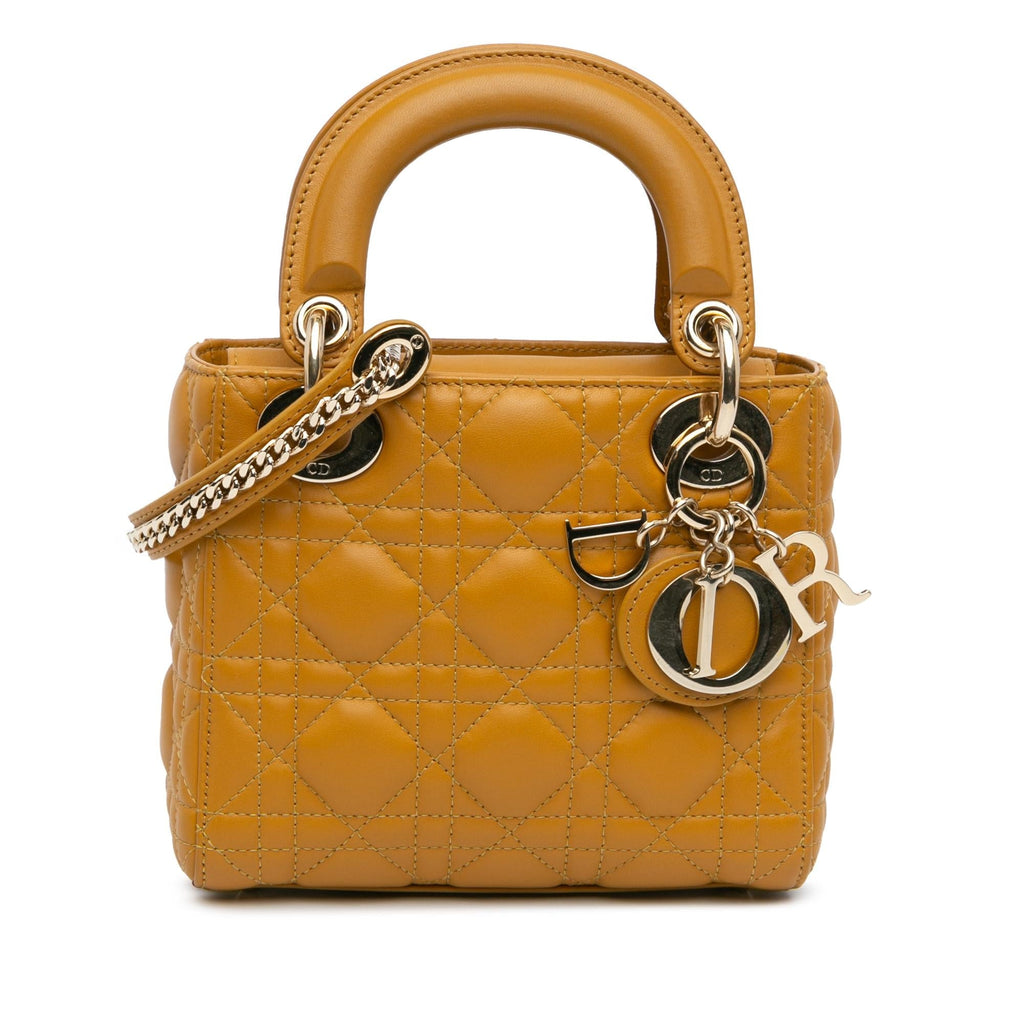 Dior Mini Lambskin Cannage Lady Dior (SHG-qxHh8g)
