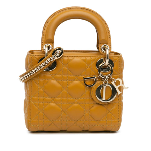 Dior Mini Lambskin Cannage Lady Dior (SHG-qxHh8g)