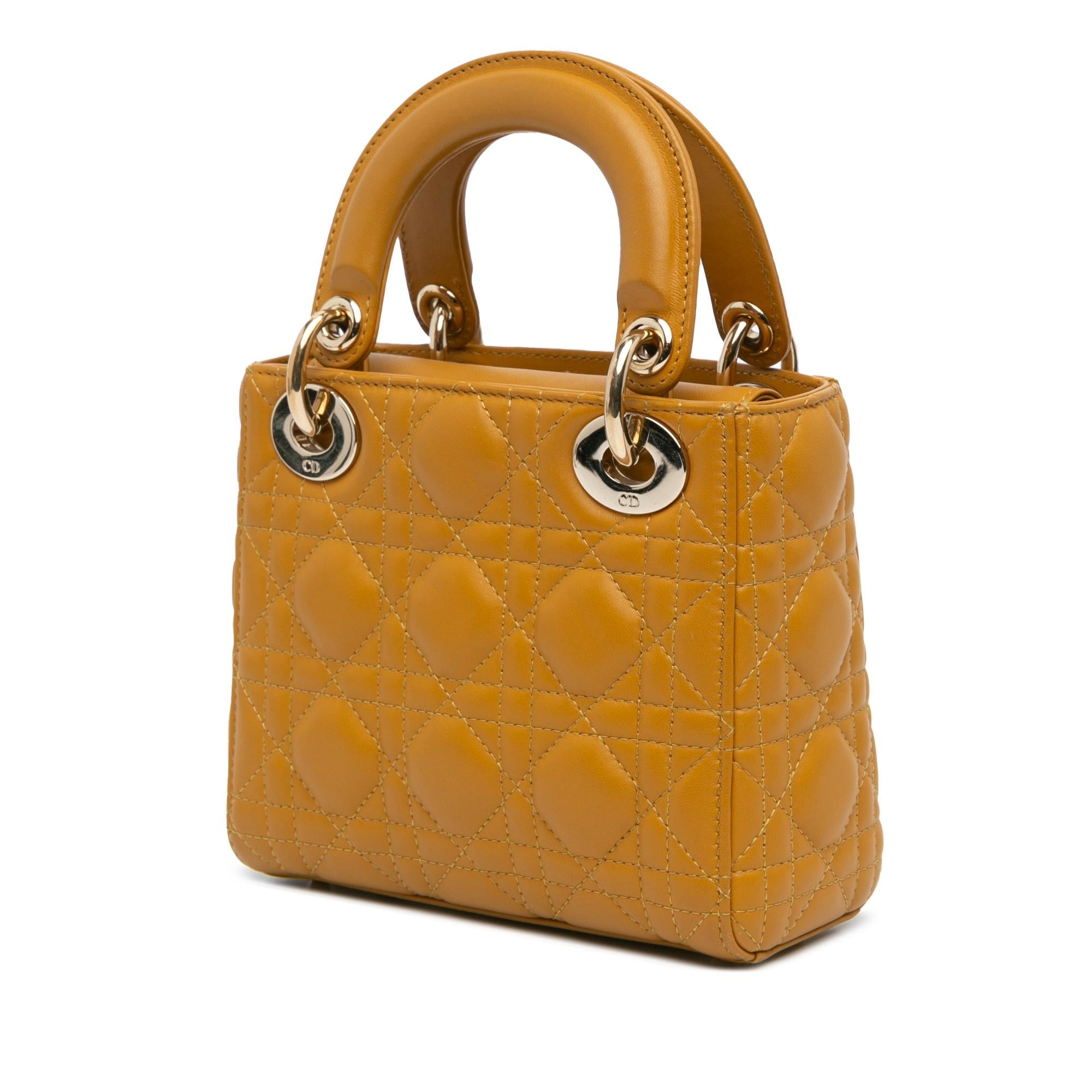 Dior Mini Lambskin Cannage Lady Dior (SHG-qxHh8g)