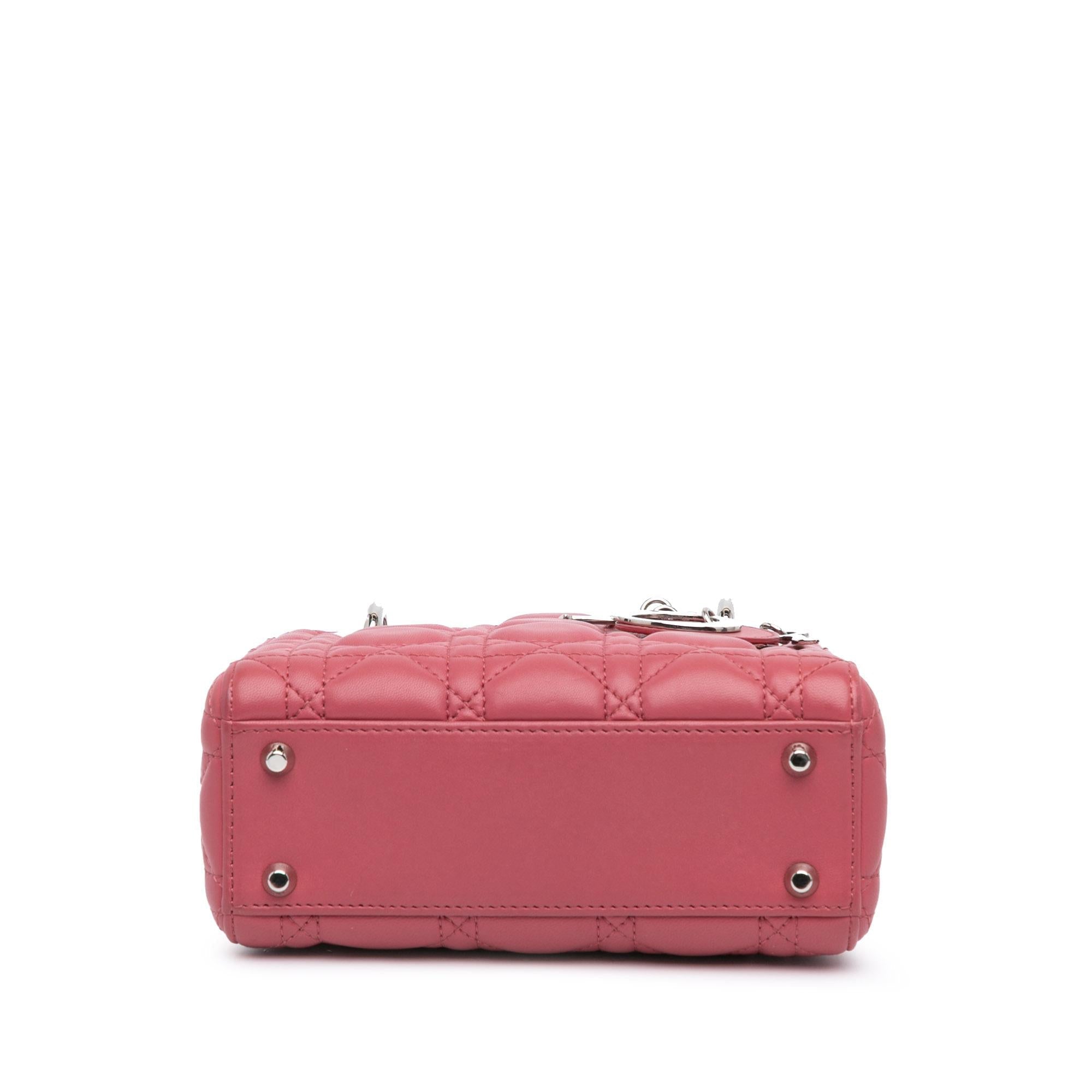 Dior Mini Lambskin Cannage Lady Dior (SHG-EiRsFh)