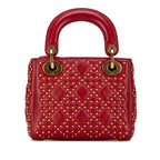Dior Mini Lambskin Cannage Studded Supple Lady Dior (SHG-fo71iV)