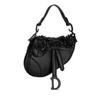 Dior Mini Lambskin Floral Applique Saddle (SHG-PaUICp)