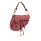 Dior Mini Leather Saddle Bag (SHG-iNrQ7F)