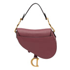 Dior Mini Leather Saddle Bag (SHG-WU9mOF)