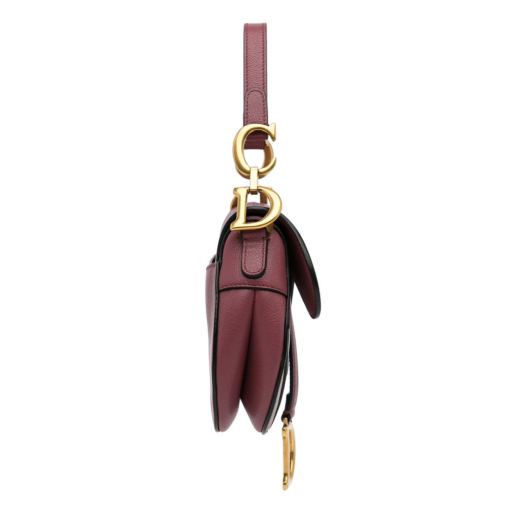 Dior Mini Leather Saddle Bag (SHG-WU9mOF)