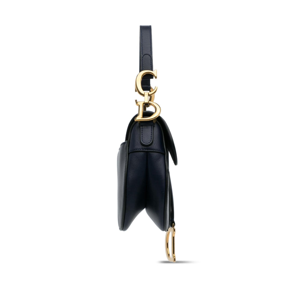 Dior Mini Leather Saddle Bag (SHG-I7iWRo)
