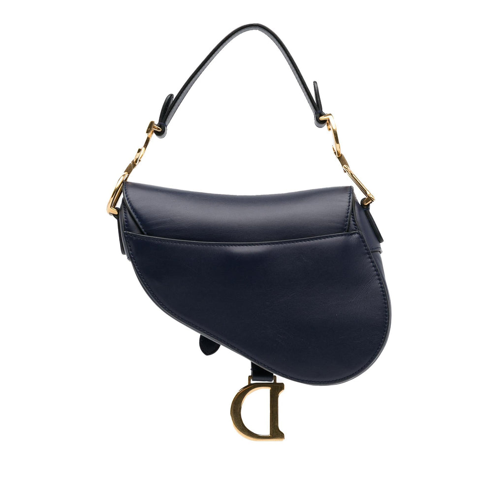 Dior Mini Leather Saddle Bag (SHG-lCrEYM)