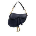 Dior Mini Leather Saddle Bag (SHG-lCrEYM)