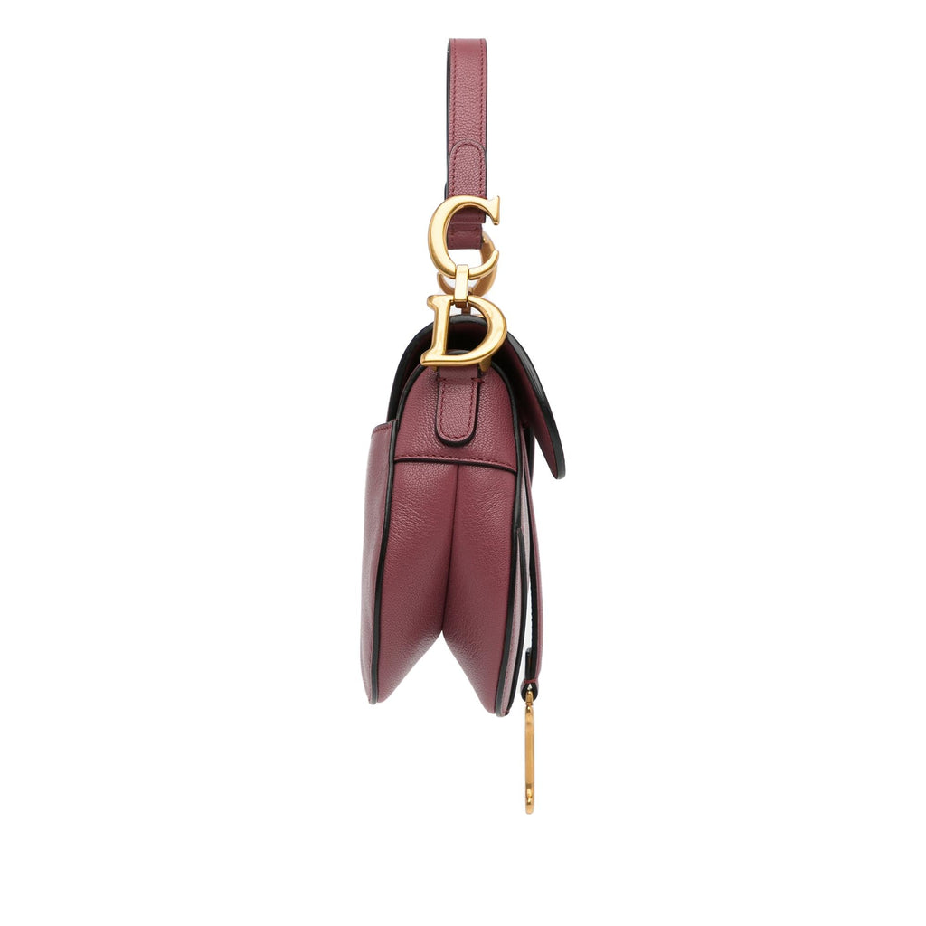 Dior Mini Leather Saddle Bag (SHG-F74MwD)