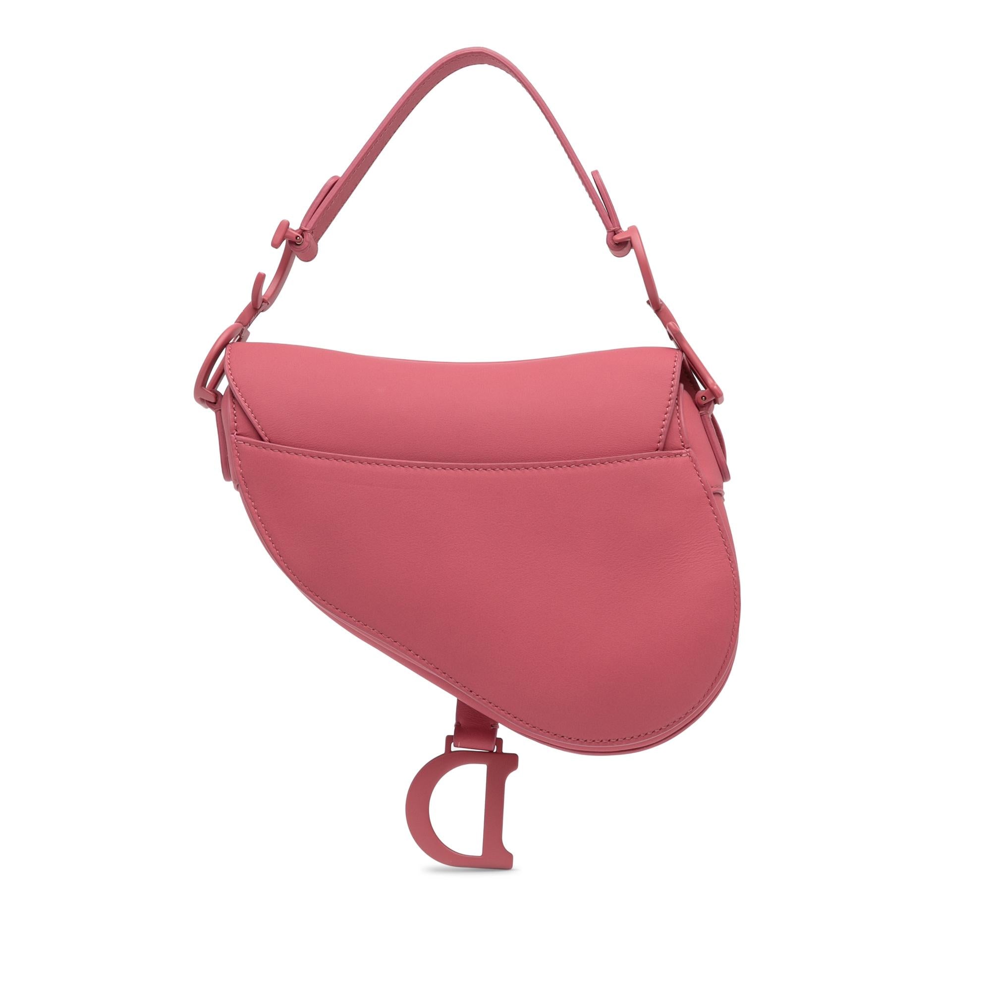 Dior Mini Leather Saddle Bag (SHG-zDtD0i)