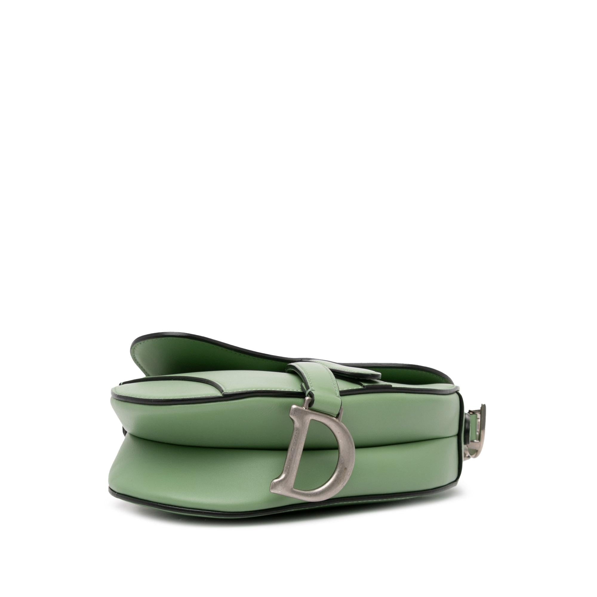 Dior Mini Leather Saddle Bag (SHG-hjL5kl)