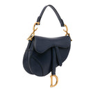 Dior Mini Leather Saddle Bag (SHG-79ZKLZ)