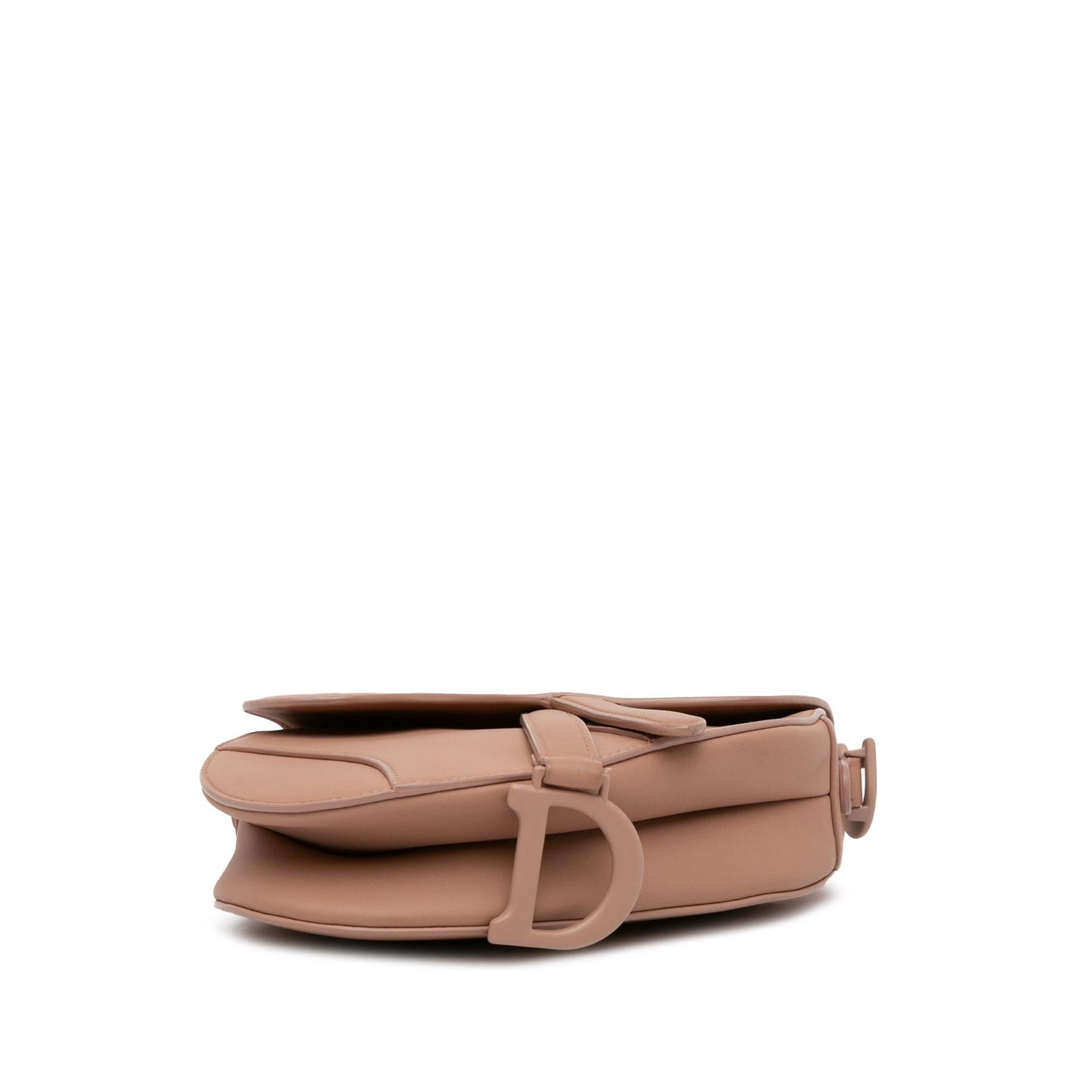 Dior Mini Leather Saddle Bag (SHG-pSmJ0Z)