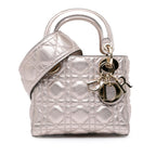 Dior Mini Metallic Calfskin Cannage Supple Lady Dior (SHG-6rxkqg)