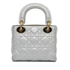 Dior Mini Metallic Calfskin Cannage Supple Lady Dior (SHG-SgmKqY)
