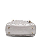 Dior Mini Metallic Calfskin Cannage Supple Lady Dior (SHG-shUv66)