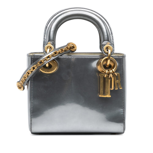 Dior Mini Metallic Glazed Calfskin Lady Dior (SHG-EIJVej)