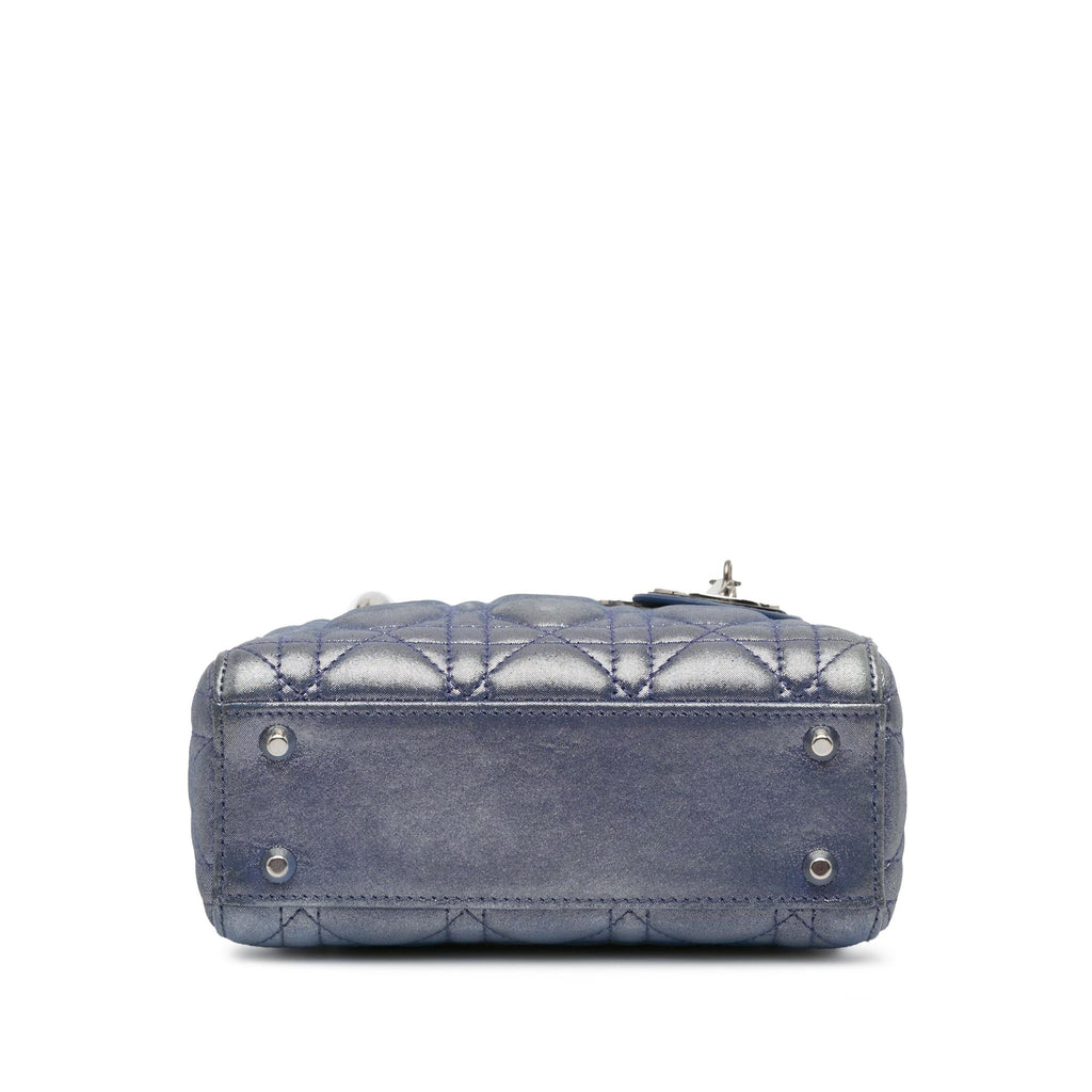 Dior Mini Metallic Lambskin Cannage Lady Dior (SHG-N1MHIR)