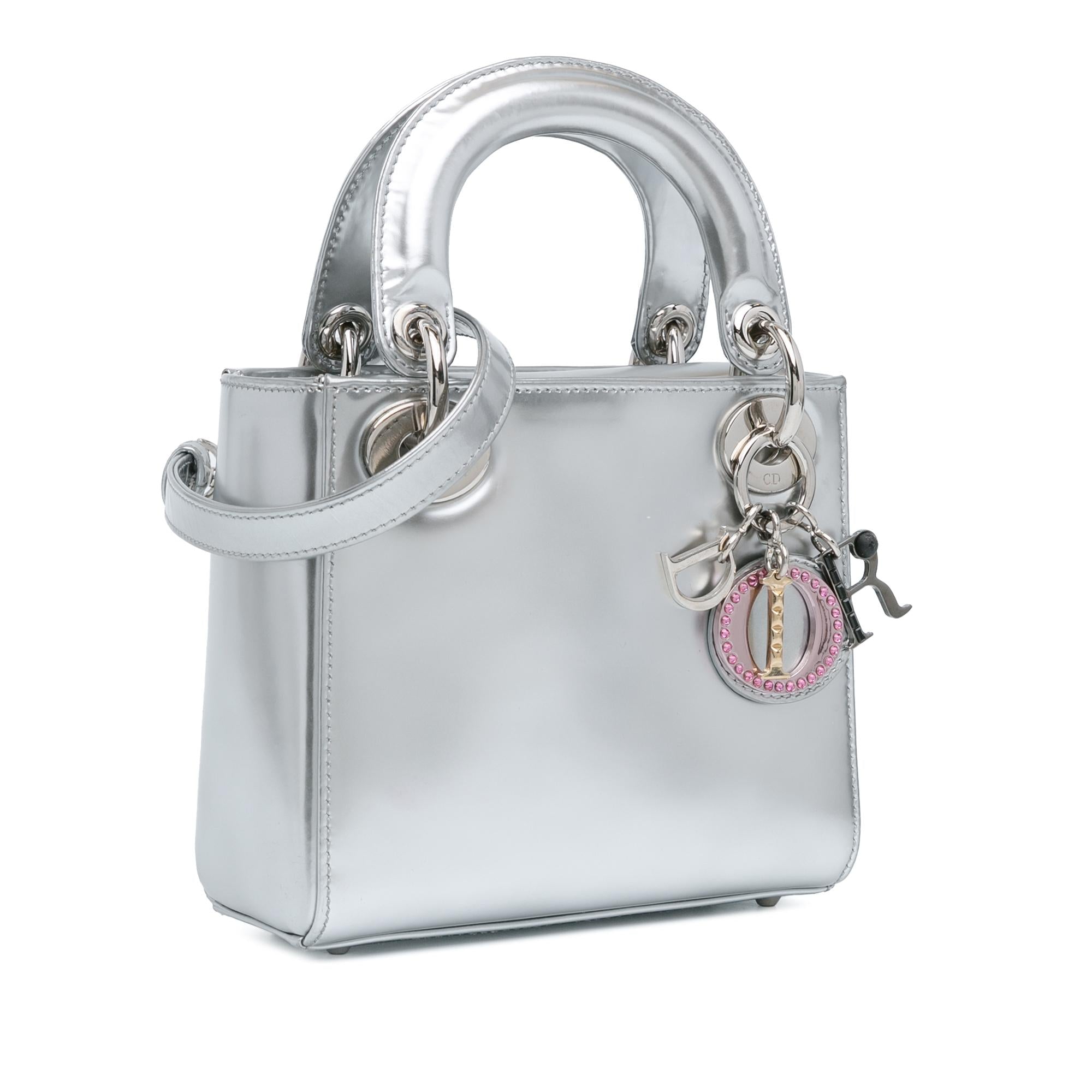 Dior Mini Metallic Patent Lady Dior (SHG-bP2oY2)