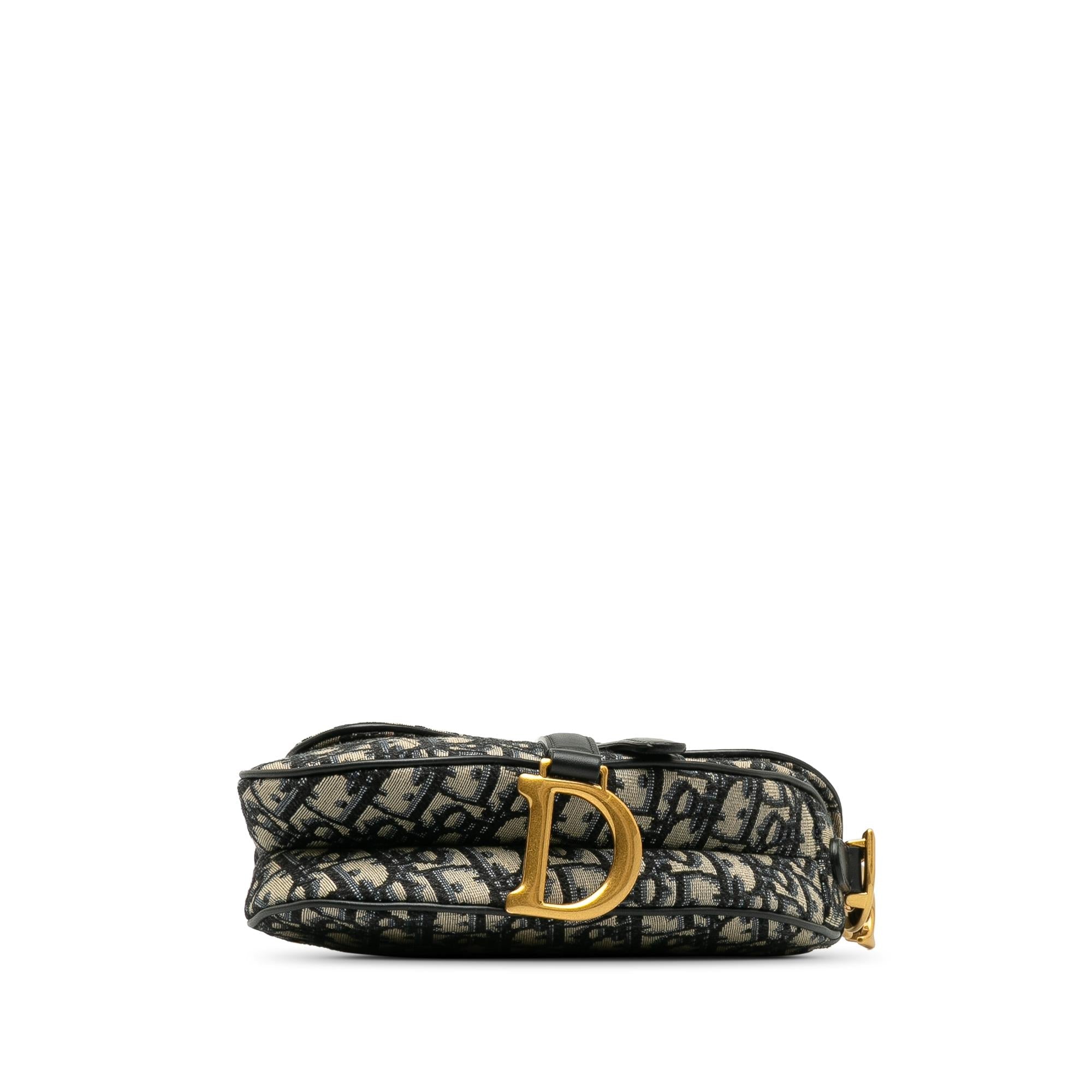 Dior Mini Oblique Canvas Saddle Bag (SHG-FZEmj0)
