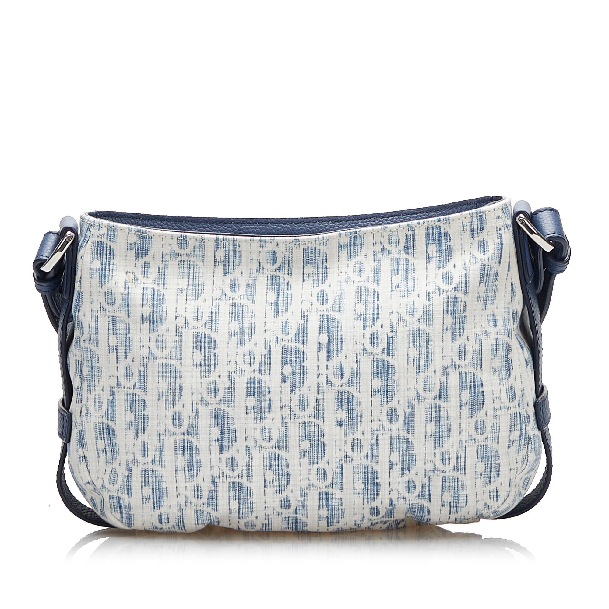Dior Mini Oblique Kasuri Soft Saddle Satchel (SHG-LmVwdX)