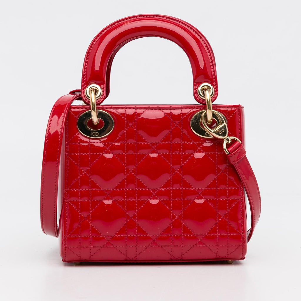 Dior Mini Patent Cannage Lady Dior (SHG-mq5mlX)
