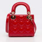 Dior Mini Patent Cannage Lady Dior (SHG-mq5mlX)
