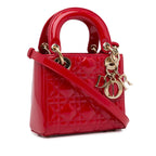 Dior Mini Patent Cannage Lady Dior (SHG-mq5mlX)
