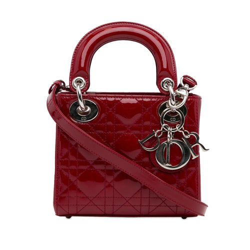Dior Mini Patent Cannage Lady Dior (SHG-FguC4T)