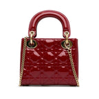 Dior Mini Patent Cannage Lady Dior (SHG-nahdcS)