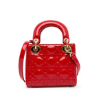 Dior Mini Patent Cannage Lady Dior (SHG-vUKhxA)