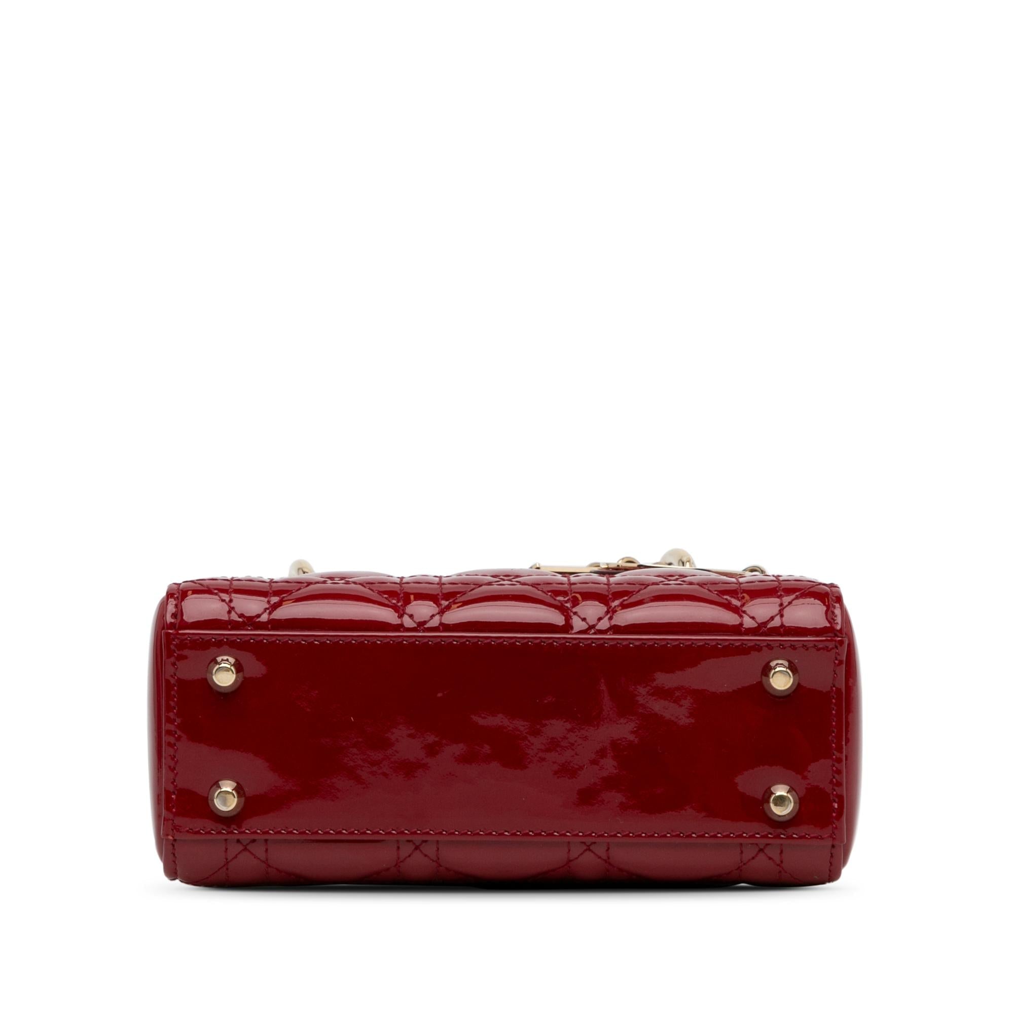 Dior Mini Patent Cannage Lady Dior (SHG-YtU7jk)