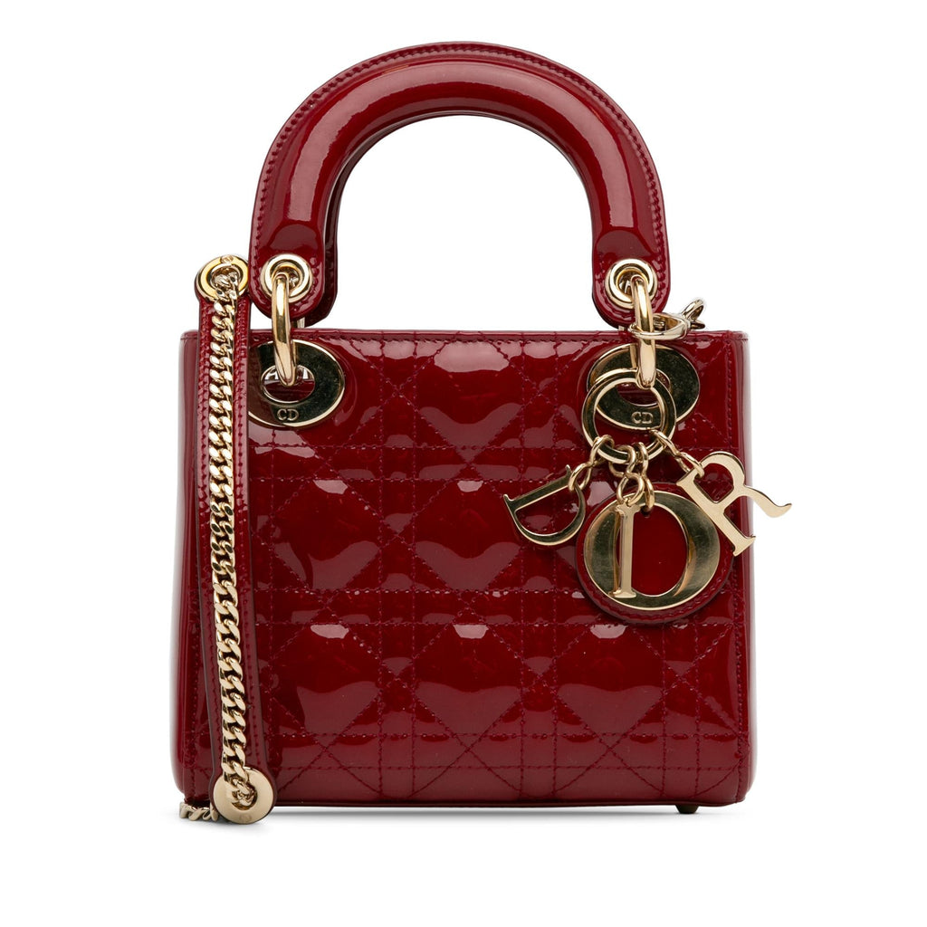 Dior Mini Patent Cannage Lady Dior (SHG-YtU7jk)