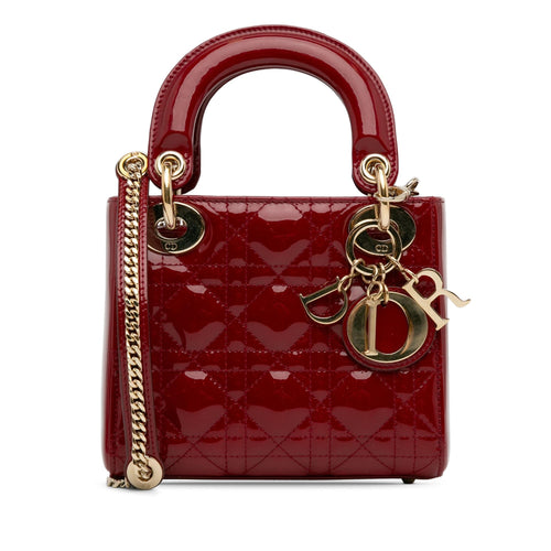 Dior Mini Patent Cannage Lady Dior (SHG-YtU7jk)