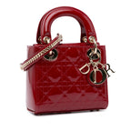 Dior Mini Patent Cannage Lady Dior (SHG-LSA7kd)