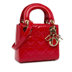 Dior Mini Patent Cannage Lady Dior (SHG-RClIuL)