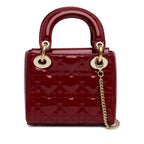 Dior Mini Patent Cannage Lady Dior (SHG-1yYMQN)