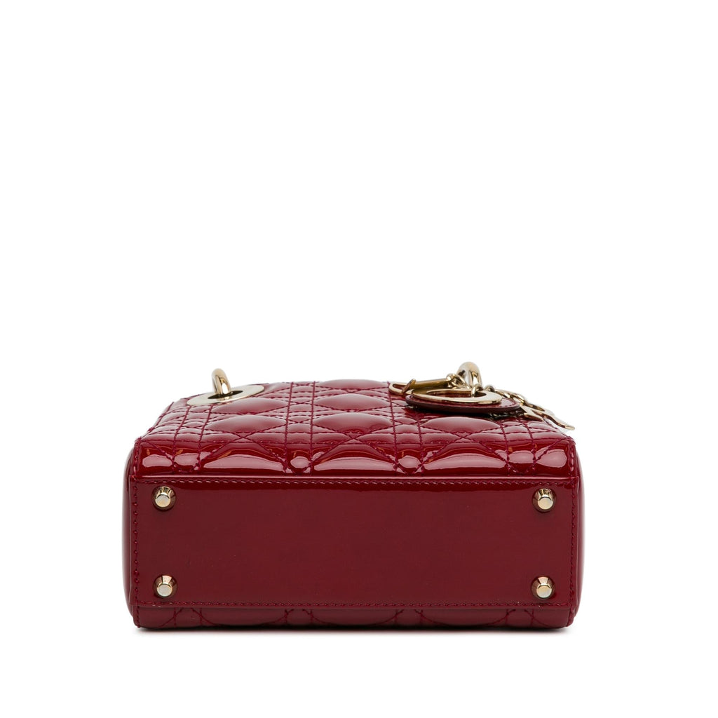 Dior Mini Patent Cannage Lady Dior (SHG-1yYMQN)