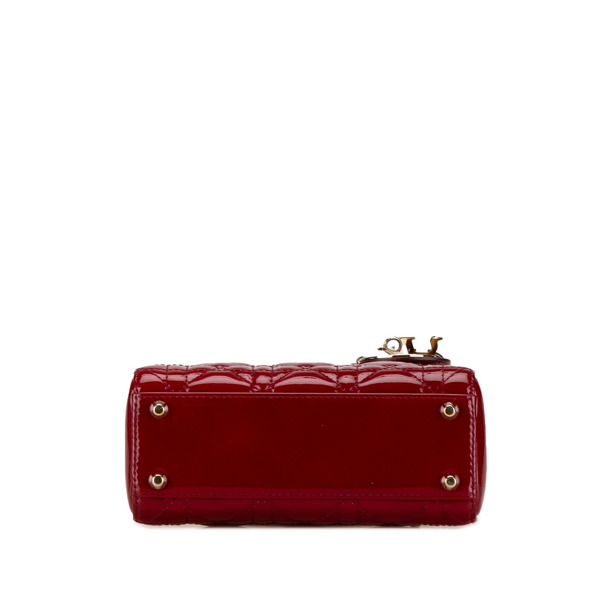 Dior Mini Patent Cannage Lady Dior (SHG-zlHyBX)