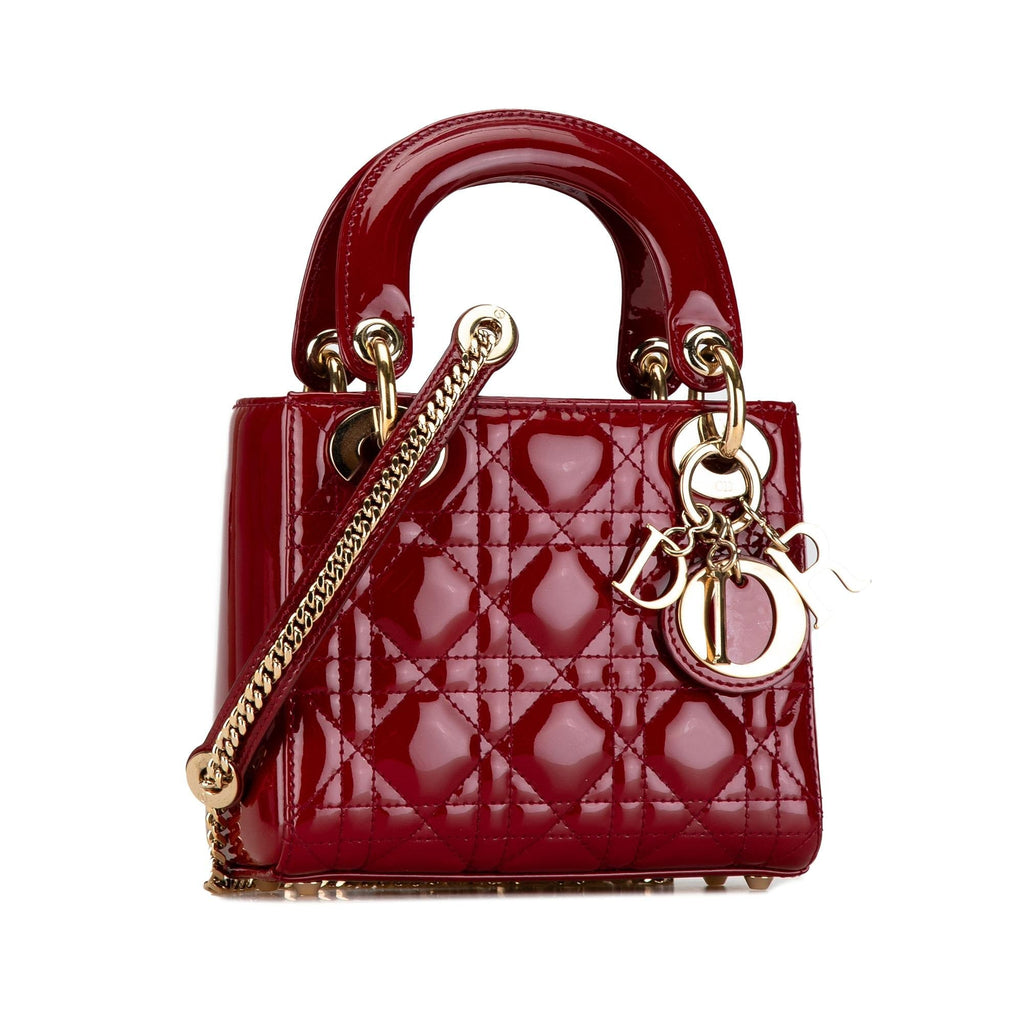 Dior Mini Patent Cannage Lady Dior (SHG-zlHyBX)