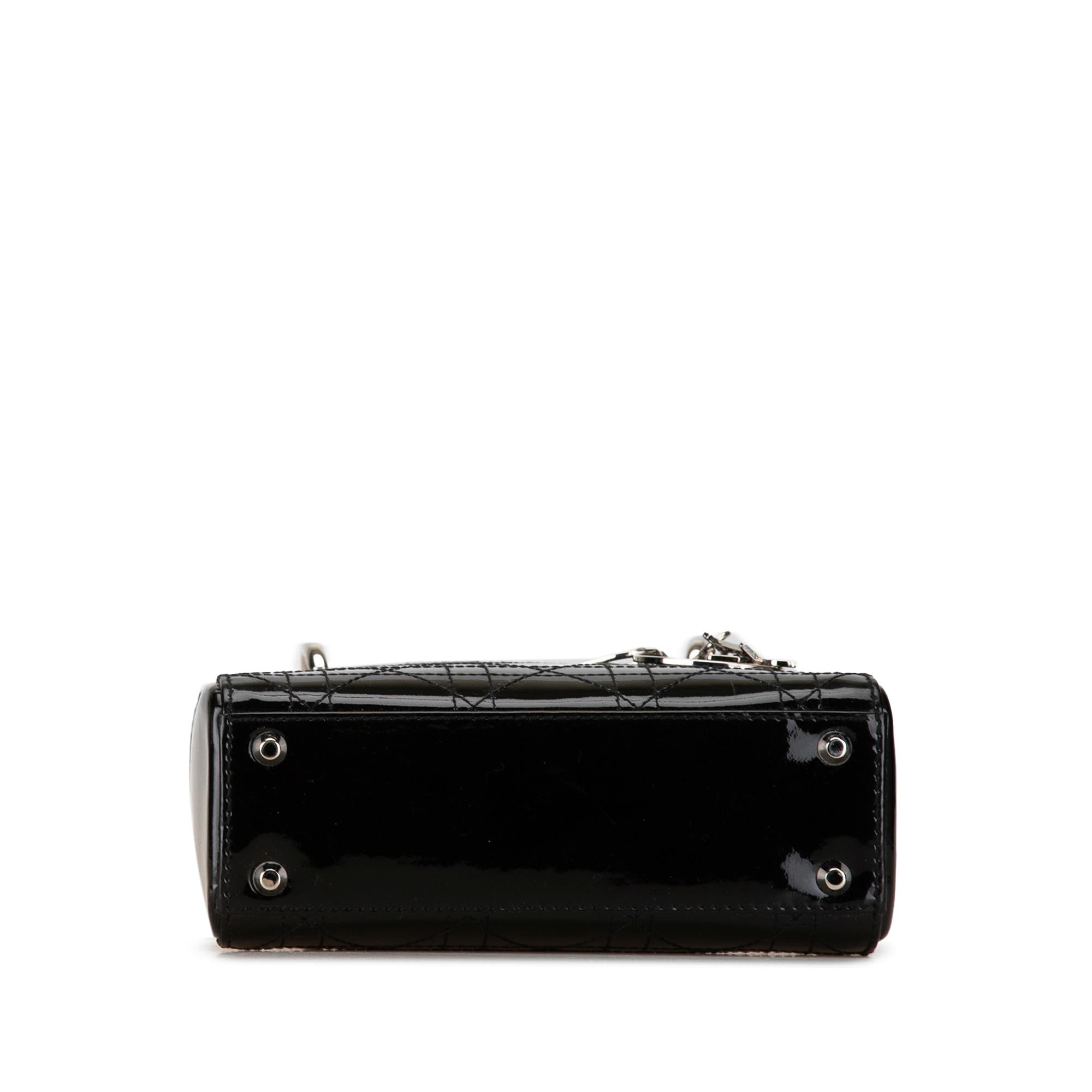 Dior Mini Patent Cannage Lady Dior (SHG-Sgdj8c)