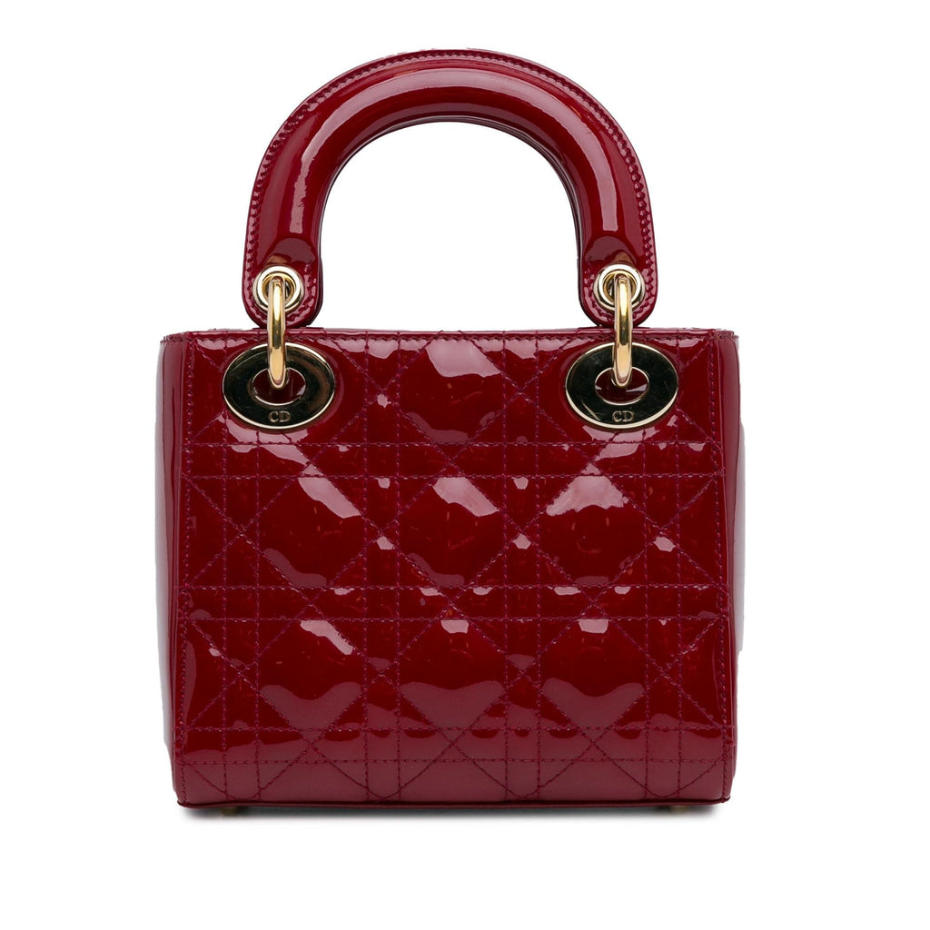 Dior Mini Patent Cannage Lady Dior (SHG-bl7bnY)