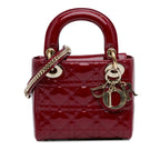 Dior Mini Patent Cannage Lady Dior (SHG-bl7bnY)