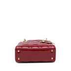 Dior Mini Patent Cannage Lady Dior (SHG-5jmUhi)