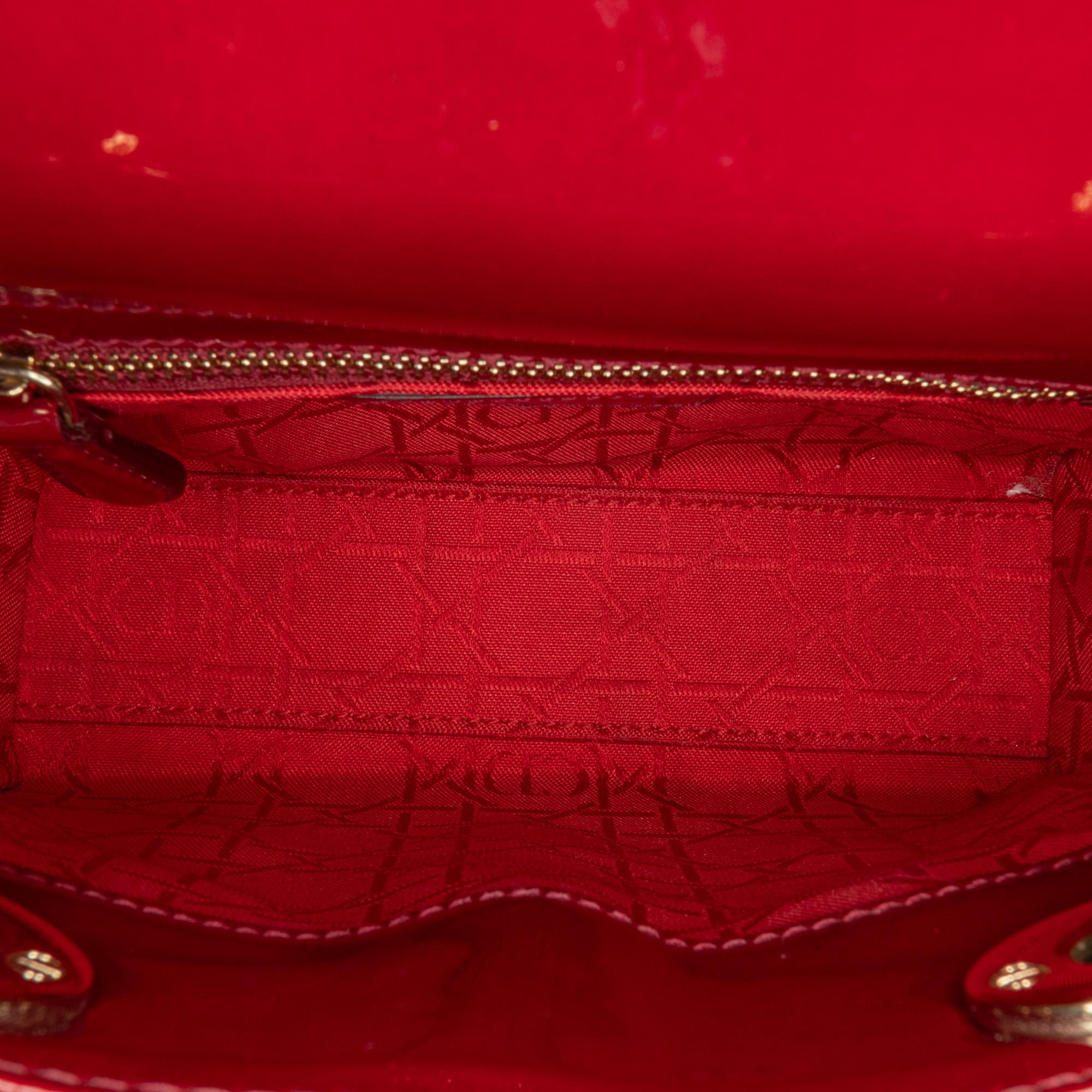 Dior Mini Patent Cannage Lady Dior (SHG-5jmUhi)