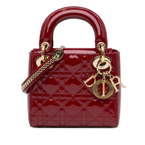 Dior Mini Patent Cannage Lady Dior (SHG-5jmUhi)
