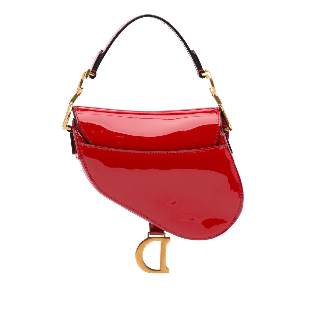 Dior Mini Saddle Patent Shoulder Bag (SHG-sOcB1B)
